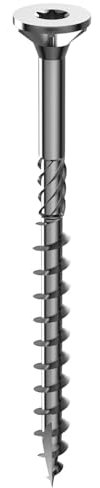 Nemura Lot de 100 Vis à Bois 6 x 180 mm - en Acier Zingué à Tête Fraisée - vis à bois Torx - Visses Spéciales pour Bois et Aggloméré- Haute Qualité Durable - Marque Francaise