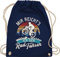 Turnbeutel Rucksack - Fahrrad Bekleidung Radsport - Mir reicht's ich geh Rad fahren - Vintage - weiß - Unisize - Navy Blau - sportbeutel fahrrad- für fahrradbegeisterte kinderturnbeutel