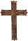 KSJONE Antique Design Rustic and Vintage Look Wooden Wall Hanging Cross Decorative Religious Altar Spiritual Art Sculpture Home Living Room Decor Accessory for Christmas (30cm x 20cm x 1.2cm)