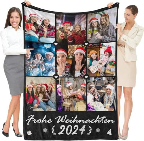 Personalisierte Decke mit Foto, Personalisierte Muttertagsgeschenk für Mama, Kuscheldecke Personalisiert, Personalisierte Fotodecke, Personalisierte Geschenke für Frauen, Mama Geburtstagsgeschenk