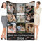 Personalisierte Decke mit Foto, Personalisierte Muttertagsgeschenk für Mama, Kuscheldecke Personalisiert, Personalisierte Fotodecke, Personalisierte Geschenke für Frauen, Mama Geburtstagsgeschenk