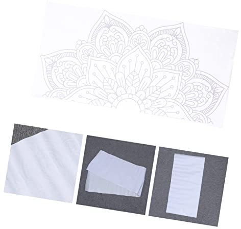 DOITOOL 1 Stück Mandala Aufkleber Hause Pvc Muster Schlafzimmer Für Blumenmöbel Wand Wohnzimmer Weiß Entfernbare Aufkleber Aufkleber Aufkleber Weiß Zimmer