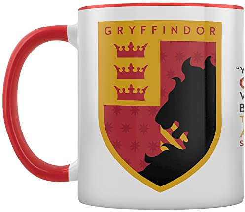 HARRY POTTER - Taza Gryffindor House Pride (Talla Única) (Rojo, Blanco, Amarillo)