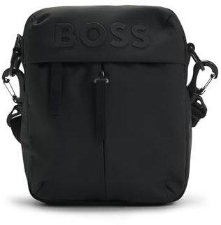 BOSS Hommes Stormy NS Sac reporter en similicuir à logo ton sur ton