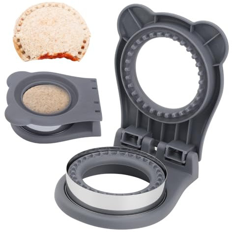 Ausstecher Brot Und Gemüse Kinder,Ausstechformen,Brot Ausstecher Für Kinder,Sandwich-Ausstecher Für Kinder,Sandwich Versiegelung,Keksausstecher Für Kinder,Brotschneider Aus Edelstahl(grau)