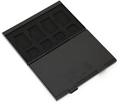 Antimagnetische SIM-Karten-Box, SIM-Karten-Hülle, Antimagnetisch, Staubdicht, Sto?fest, Tragbare Speicherkarten-Aufbewahrungsbox, Karten-Adapter-Set für Reisende oder Reisen