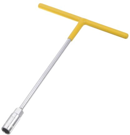 sourcing map Yellow Rubber Coated T Handle 13mm Hex Hexagon Socket Wrench Spanner Tool