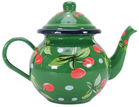 Tea Kettle 750ML Enamel Tea Kettle for Kitchen and Dinning Thickened Teapot for Afternoon Tea Or Coffee Applicable Induction Cooker Large Capacity Teapot