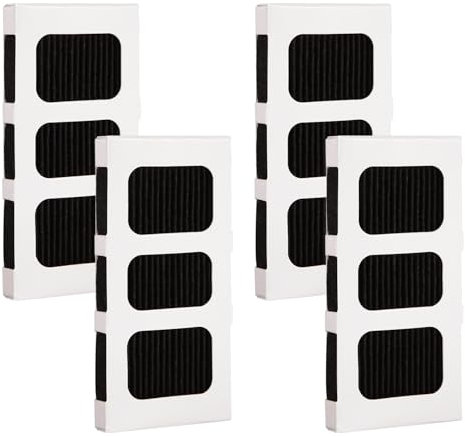 4 Pezzi Sostituzione del Filtro dell'Aria del Frigorifero, Tecnologia Attivata dal Carbone Filtro dell'Aria per Frigorifero Compatibile con PAULTRA2 Pure Air Ultra ll 242047805, 4582822, ecc.