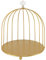 Vogelkäfig-Kosmetik-Organizer, Platzsparendes Make-up-Präsentationsregal aus Goldenem Eisen für Badezimmer (einzelne Schicht)