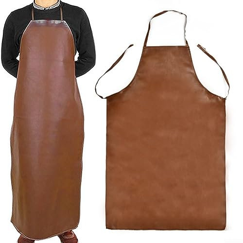 Protective Apron, Polyurethane Apron Equipment Protection Aprons 100cm Waterproof Protectors for Cooking Washing Cutting