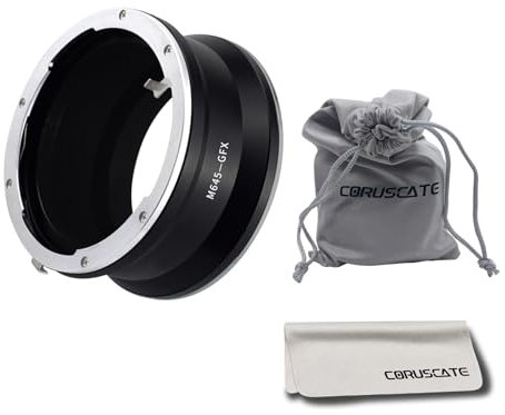 M645 auf GFX Objektiv Adapter,Kompatibel Mamiya 645 (M645) Mount Objektiv auf Kompatibel mit FX GFX G Kamera,GFX 50S/GFX50R/GFX 100/GFX 100S Kamera+Objektiv Reinigungstuch