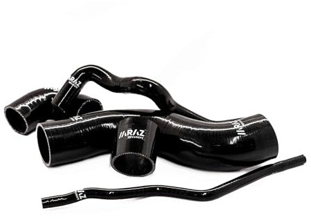 Kit de manguera Intercooler Turbo Boost de silicona para Golf/Jetta/Bora/A3/TT GTI MK4 1,8T color Negro -MRAZ-