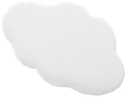 BCOATH Mini-Hausteppich Miniatur-Teppich Spielmatte Puppendekoration Miniatur-Teppich im Maßstab 1:12 weiß