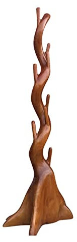 GLigeT Porte-Manteau autoportant Porte-Manteau de Plancher en Bois Porte-Manteau Minimaliste Fait à la Main Arbre Entier Porte-vêtements Suspendu Amovible Porte-Manteau sur Pied