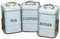Darthome Retro Blue Tea Coffee Sugar Canisters Vintage Metal Square Kitchen Storage Jars