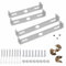 4 Pcs Stainless Steel Ceiling Light Bracket, 90 mm and 100 mm Ceiling Light Plate with Screws, Pendant Light Crossbar Kit, for Home Office Pendant Wall Light(Silver)