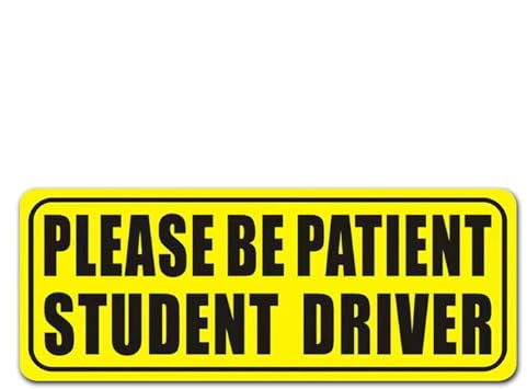 Reflektierende magnetische Autoschilder für Fahrschüler, Schild für Fahrschüler, 9 x 4 Zoll großer Fahrzeugsicherheitsmagnet für Stoßstange, für Fahranfänger oder Fahranfänger