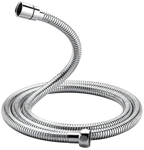 Shower Hose 1.5m Large Bore Stainless Steel Shower Hose, for Home, Hotel Gym Use Leak-Proof,Universal Anti-Kink,Leak-Proof and Anti-Twist