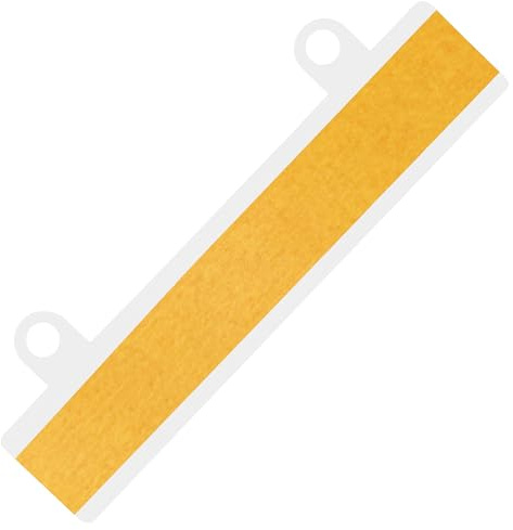 KLEBESHOP24 Heftstreifen zum Kleben | Abheftvorrichtung selbstklebend | Transparent | Menge wählbar (100 Stck., weiß)