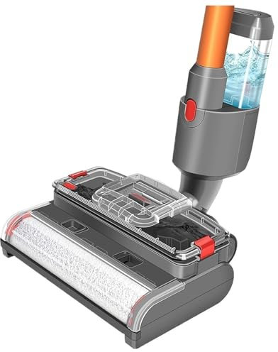 NZYXVRQR Nass- Und Trockenschrubberbürsten, Kompatibel Mit Dyson, V15 V11 V10 V8 V7 Elektrische Besenköpfe, Ausgestattet Mit Reinigungs- Und Abwassertanks