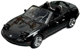 Modellauto Im Maßstab 1:64 Für Mazda MX5 Eunos Roadster Flip Light Alloy Automodell Dekoration Hobby Collection Souvenir Schwarz Für Die Sammlung