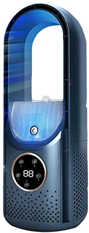 Portable Air-Conditioners Fan, USB Personal-Mini Air-Conditioner,Evaporative Air Cooler With 6 Winds Speeds & 6 Timers Small AC Unit Desktop Cooling Fan for Home Room Camping Car Office (Blue)