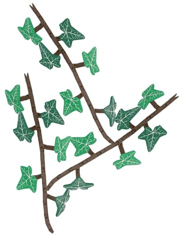 Qkbuza Kühlschrankmagnet, Efeu, künstlicher Efeu, magnetisch, Pflanzendekoration, für Wohnung, Küche, Wohnzimmer, Klassenzimmer, Party