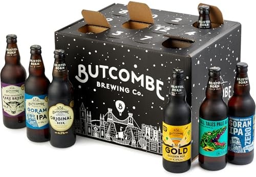 Butcombe Brewing Co. Mixed Beer Box, 12 x 500ml Bottles | Premium Craft Beer, Variety Pack, Selection of IPAs and Ales, Beer Gifts for Men & Women, Easy Drinking, Vegan, Bristol Born