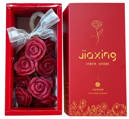 Savon en Barre à la Rose - Décoratif Pour Le Lavage Des Mains - Savon sur Cordon avec Motifs Végétaux | Pour Fête des Mères Nouvelle Maison Anniversaire Noël Maison Chambre Étudiante Hôtel