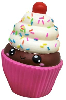 Anti Stress Squishy im Dessert Design Soft Squeeze Cupcake und Donut für Büro Entspannung Langsam aufsteigendes Deko Objekt Duftend Bunt