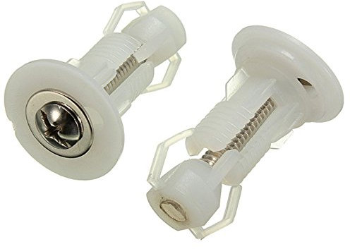 Ungfu Mall 2PCS WC-Deckel Schrauben Sitz wc sitz befestigung wc deckel befestigung toilettendeckel befestigung Nylon Muttern Befestigung