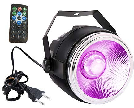 Tom LED Projecteurs, SENLAN LED 30W Projecteur Lumière RGB COB par can lights à réflecteur en aluminium poli dôme len et 7 dmx512 channel éclairage de scène pour mariage/partie/théâtre