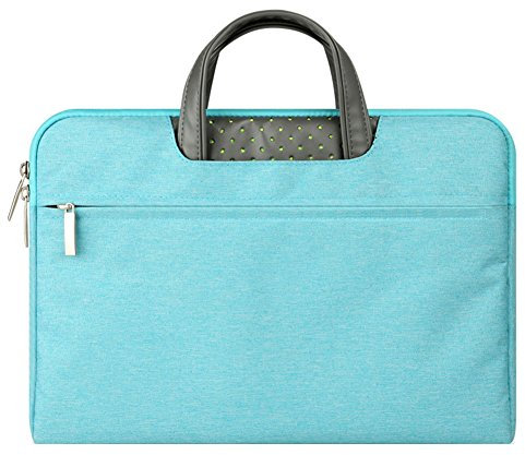 Laptop Sleeve Case Briefcase Spill Resistant Shockproof for 10.1 11 Laptops/Notebooks/Ultrabooks/Netbooks Light Blue