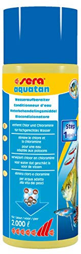Sera Aquatan - Desalinizador para desalinizador, Producto con Muy Alto caudal, dosificación de 5 ml en 20 litros – para Siempre Seguro, Claro y fischgerechtes Agua Dulce y Marina