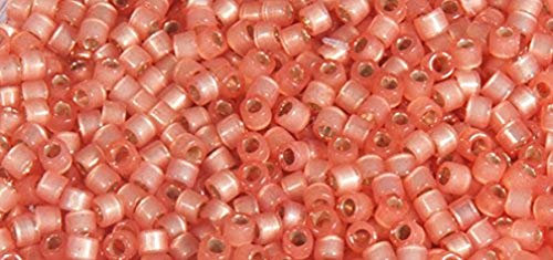 Rayher 14766204 Delica-Rocailles, 1,6 mm, aprikot, 6 g