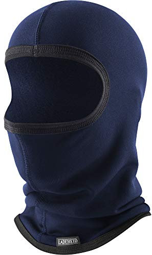 Ladeheid Sturmhaube Winter Skimaske Balaclava Silverplus Thermoaktiv Sturmmaske Motorrad Fahrrad LA-146 (Marine, M/L)