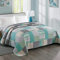 Laneetal Tagesdecke Steppdecke Bettüberwurf Wendedesign Patchwork Bettdecke Stepp Decke Doppelbett unterfüttert und gesteppt, 220x240 cm