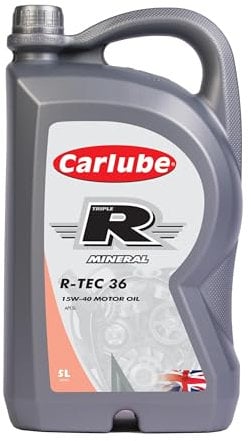 Carlube Triple R 15W-40 API SL Aceite mineral R-TEC 36 5L