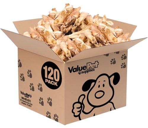 ValueBull Lamb Ears Dog Chews, Varied Shapes, Sizes & Colors, 120 Count