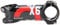 Neuer Carbon-Fahrrad Vorbauten, Leichter Aluminium + Carbon-Fahrradlenker, Mountainbike-Vorbau Rennrad-Vorbau ø31,8x80 / 90/100 / 110mm 7-Grad-Vorbau 3K Glanz (Rot,100mm)