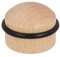 Gedotec Türstopper Holz mit Dämpfungsgummi - Buche | HERBERT | 1 Stück Premium Tür Stopper aus Vollholz | Türstopper Boden zum Kleben + Schrauben | Türstopper klein für Zimmertüren | Bodentürpuffer