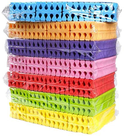 Beavorty 100 Paar Schaumstoff-Zehentrenner Finger-Zehenabstandshalter Einweg-Zehentrenner für Nagelkunst-Maniküre-Politur-Pediküre-DIY-Werkzeuge