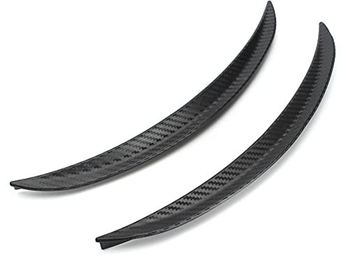 BYNYXI 2 Stück Auto Rad Augenbrauen Kotflügelverbreiterung Schutzleisten, 33cm 3D Kohlefaser Radlaufverbreiterung Universal Radlauf Antikollisionsstreifen Kotflügel Auto Rad Schutz Verbreiterung