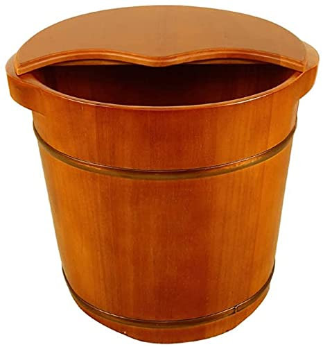 Holz-Fußbad-Eimer, Haushaltsgeschenk, Holz-Fußwanne, Massivholz-Fußwanne, Eimer, Fuß-Whirlpool, Massage, Zedernholz-Pediküre-Fässer, Haushalts-Fußbad-Fass, Fußbad, Haushaltsgegenstände, Dekoration, S