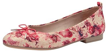 Tamaris Damen Ballerinas Textil Vegan; Rose Combined/rosa; 38