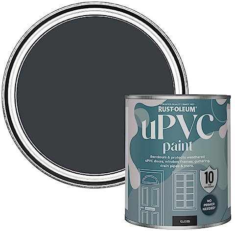 Rust-Oleum Grey uPVC Door and Window Paint In Gloss Finish - Anthracite (RAL 7016) 750ml