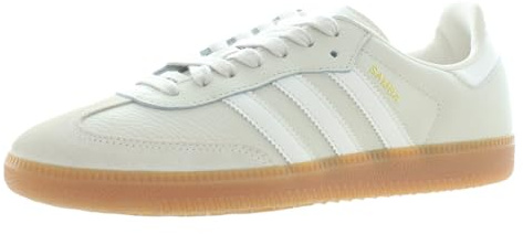 adidas Samba OG Damen-Sneaker, Aluminium/Kreideweiß/Wonderbeige, 37 1/3 EU