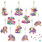 Diamond Painting Anhänger 11 Stück 5D Diy Diamond Painting Schlüsselanhänger Kinder Erwachsene Diamant Painting Anhänger Art Schildkröte Malerei Stickerei Drache Handtasche Schlüssel Craft Kits