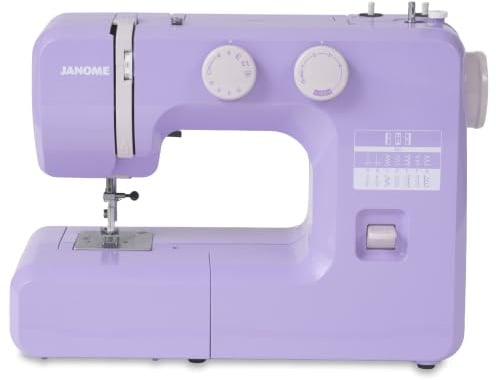 Janome 001LOVELY Lovely Lilac - Macchina da cucire facile da usare, in metallo, plastica, colore: viola